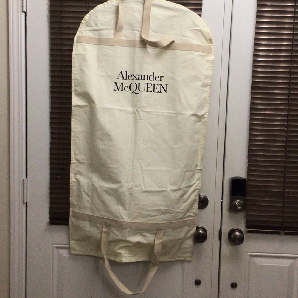 Alexander McQueen Cream Garment Bag
